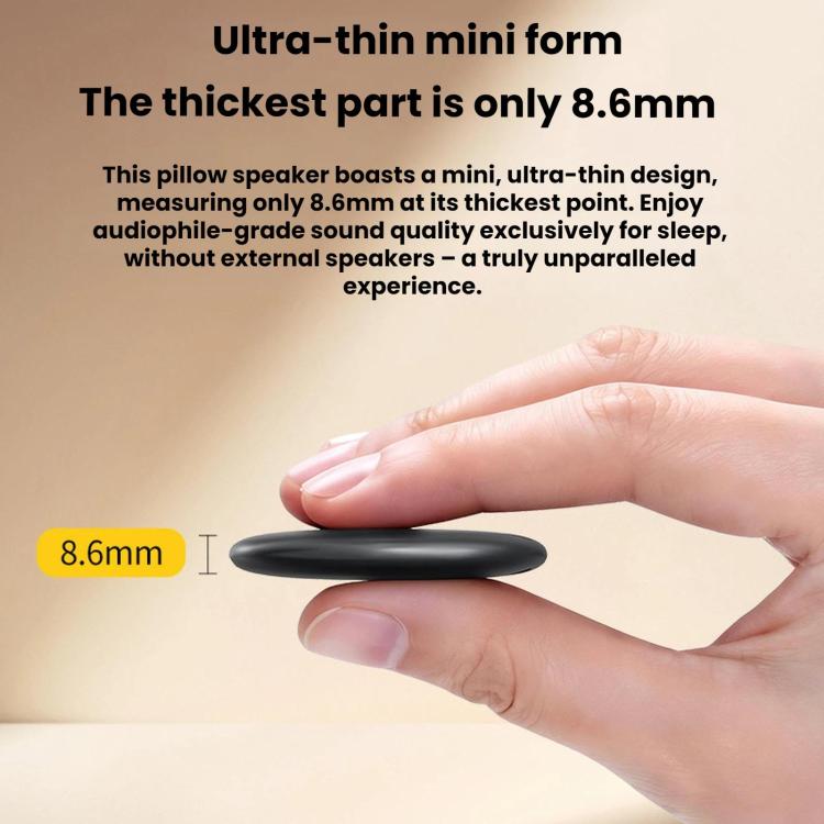 Altoparlante da cuscino ultrasottile da 8,6 mm, invisibile, per favorire il sonno di chi dorme su un fianco.