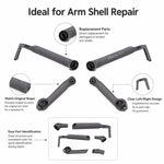 For DJI Mini 5 Pro Drone Arm Shells Repair Parts, Left Front Empty Boom Shell, Right Front Empty Boom Shell, Left Rear Empty Boom Shell, Right Rear Empty Boom Shell, Single Boom Shell Left Front, Single Boom Shell Right Front, Single Boom Shell Left Re...