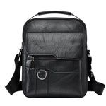 Borsa da uomo di grande capacità, da portare a mano o a tracolla, borsa a tracolla verticale casual