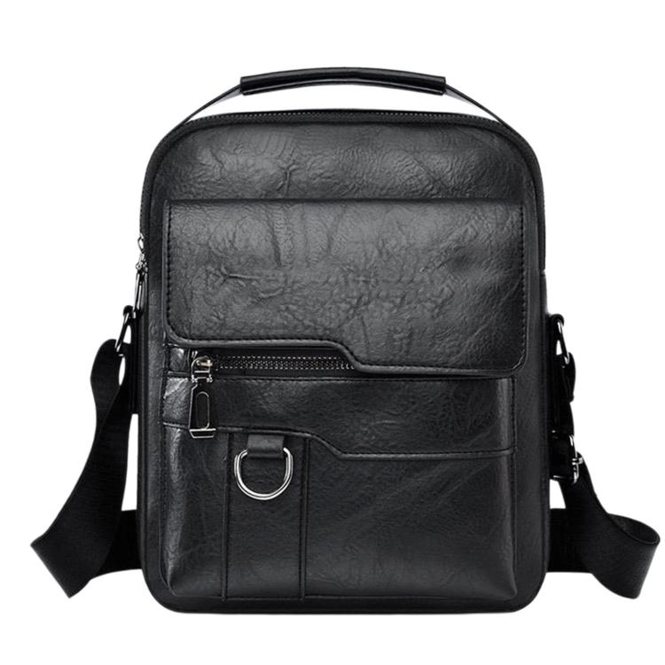 Borsa da uomo di grande capacità, da portare a mano o a tracolla, borsa a tracolla verticale casual