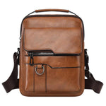 Borsa da uomo di grande capacità, da portare a mano o a tracolla, borsa a tracolla verticale casual