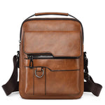 Borsa da uomo di grande capacità, da portare a mano o a tracolla, borsa a tracolla verticale casual