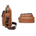 Borsa da uomo di grande capacità, da portare a mano o a tracolla, borsa a tracolla verticale casual