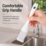 Spazzola 2 in 1 per la pulizia della griglia del barbecue, pulitore per griglie metalliche con raschietto posteriore, spazzola manuale per fessure del piano cottura., 1pc BBQ Cleaning Brush