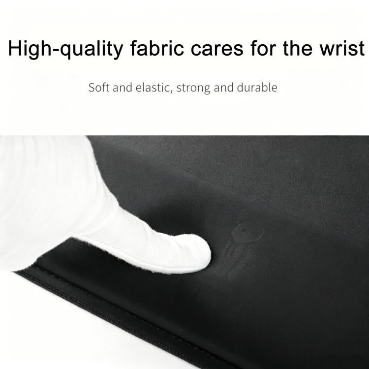 Stitched Edge Integrated Desk Mat & Mouse Pad, Mechanical Keyboard Wrist Rest Desk Pad, Small