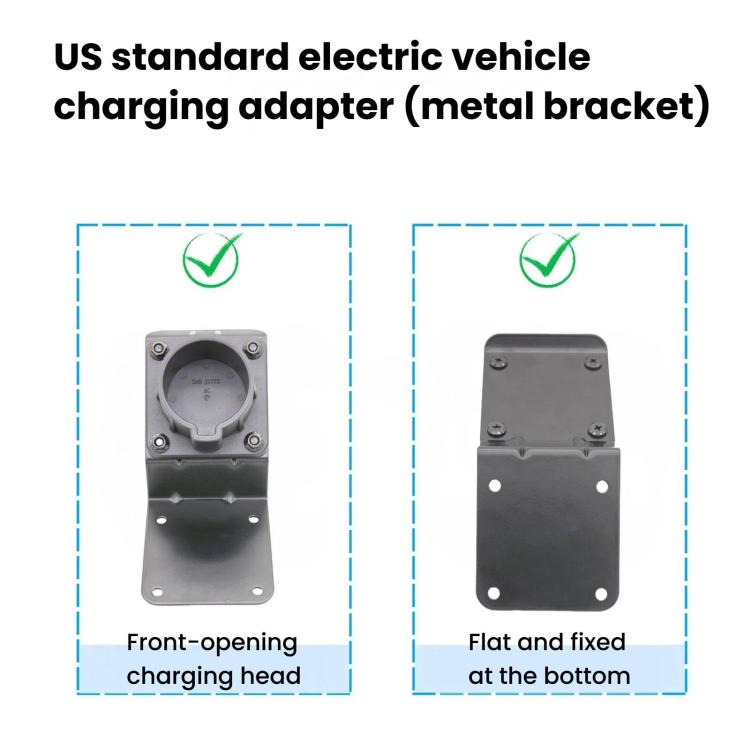Supporto staffa per spina ricarica veicoli elettrici USA J1772