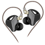 Auricolari dinamici in-ear KZ-ZVX con cavo da 1,2 m, bassi profondi e audio Hi-Fi per monitoraggio., Silver Standard, Silver With Mic, Black Standard, Black With Mic