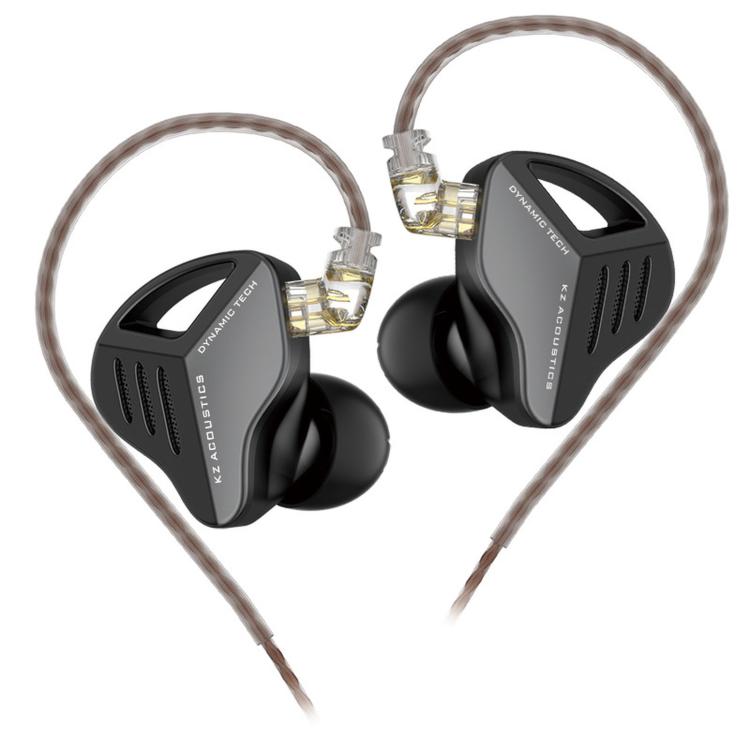 Auricolari dinamici in-ear KZ-ZVX con cavo da 1,2 m, bassi profondi e audio Hi-Fi per monitoraggio., Silver Standard, Silver With Mic, Black Standard, Black With Mic