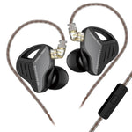 Auricolari dinamici in-ear KZ-ZVX con cavo da 1,2 m, bassi profondi e audio Hi-Fi per monitoraggio., Silver Standard, Silver With Mic, Black Standard, Black With Mic