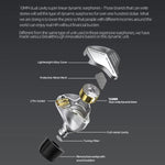 Auricolari dinamici in-ear KZ-ZVX con cavo da 1,2 m, bassi profondi e audio Hi-Fi per monitoraggio., Silver Standard, Silver With Mic, Black Standard, Black With Mic