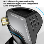 Auricolari dinamici in-ear KZ-ZVX con cavo da 1,2 m, bassi profondi e audio Hi-Fi per monitoraggio., Silver Standard, Silver With Mic, Black Standard, Black With Mic