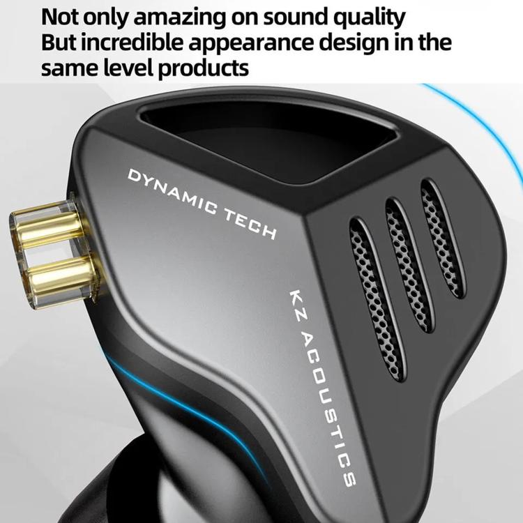 Auricolari dinamici in-ear KZ-ZVX con cavo da 1,2 m, bassi profondi e audio Hi-Fi per monitoraggio., Silver Standard, Silver With Mic, Black Standard, Black With Mic