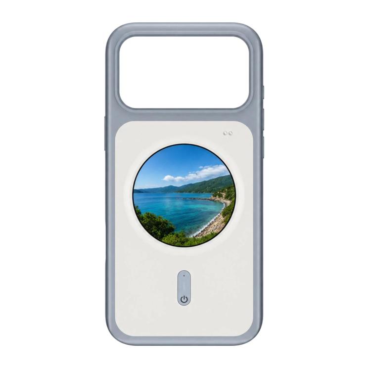 Custodia per iPhone 17 Pro Max con schermo rotondo HD a colori da 1,85 pollici, custodia per smartphone con proiezione dello schermo fai-da-te