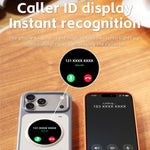 Custodia per iPhone 17 Pro Max con schermo rotondo HD a colori da 1,85 pollici, custodia per smartphone con proiezione dello schermo fai-da-te