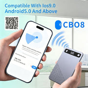 B86 Intelligent Noise-Reduction & Transcription Card-Shaped Voice Recorder, Bluetooth Magnetic AI Translator, 32GB, 64GB, No Memory Card