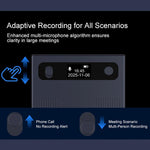 Registratore vocale intelligente T8 con intelligenza artificiale per riunioni in ufficio, registratore audio portatile magnetico, 16GB, 32GB, 64GB