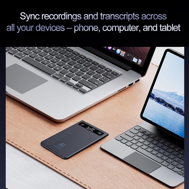 Registratore vocale intelligente T8 con intelligenza artificiale per riunioni in ufficio, registratore audio portatile magnetico, 16GB, 32GB, 64GB
