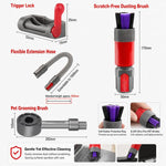 Kit di accessori spazzola antigraffio per aspirapolvere Dyson V7 V8 V10 V11 V15, 3-in 1 Red, 3-in-1 Gray, 4-in-1 Red, 4-in-1 Gray