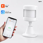 Sensore movimento PIR Zigbee Tuya con base rotante