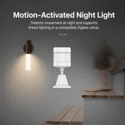 Tuya Zigbee PIR Motion Sensor Smart Human Motion Detector Wireless Home Security Alarm with 360-degree Rotating Base