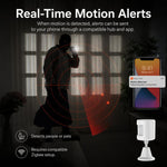 Sensore movimento PIR Zigbee Tuya con base rotante