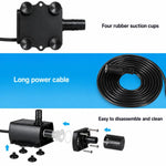 Pompa sommergibile CC per filtri acquari, pompe di sovralimentazione, QR50R 5V 1.2W-USB, QR50D 12V 10W-DC, QR50B 5V 4.8W-USB
