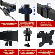 Computer Monitor Single-Arm Rotating Lifting Stand, ZX-MT011N