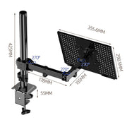 10-32 Inch Computer Monitor Desktop Tray Clip Adjustable Cantilever Stand, ZX-MT012N