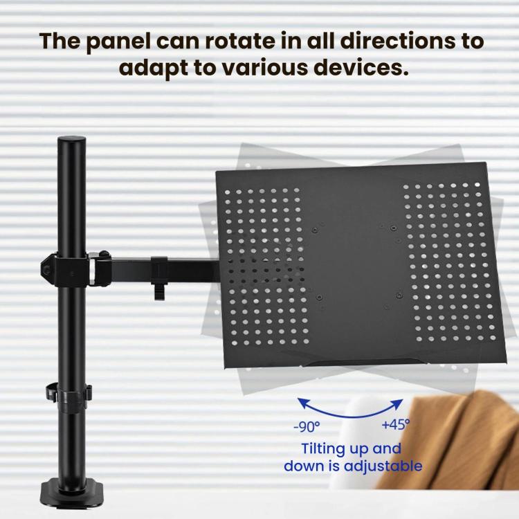 10-32 Inch Computer Monitor Desktop Tray Clip Adjustable Cantilever Stand, ZX-MT012N