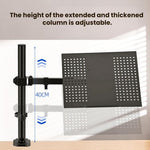 10-32 Inch Computer Monitor Desktop Tray Clip Adjustable Cantilever Stand, ZX-MT012N