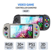 SJGAM M22 PRO Console di gioco portatile retrò open source da 5 pollici HD IPS con controller, 64GB Gray, 128GB Gray, 256GB Gray, 64GB Black, 128GB Black, 256GB Black
