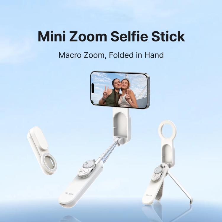 Selfie Stick Magnetico Telesin 13cm con Telecomando Zoom