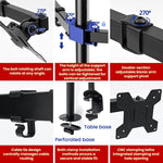 Desk Clamp Style Multi-Angle Rotating Laptop Screen Stand With Height Adjustment, ZX-MT022