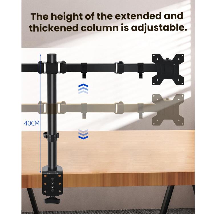 Desk Clamp Style Multi-Angle Rotating Laptop Screen Stand With Height Adjustment, ZX-MT022