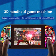 Console portatile retrò Q3 HD con schermo grande e joystick., Blue 32G, Blue 64G, Red 32G, Red  64G