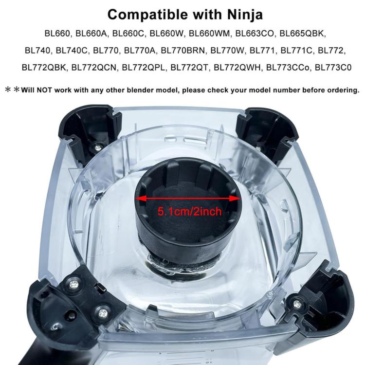 Kit di montaggio e fissaggio per lame della caraffa Ninja BL660/BL660A Series da 72 oz, BL660/BL660A