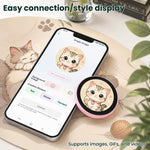 Display dinamico per badge anime con touchscreen HD da 1,85 pollici, app Bluetooth.