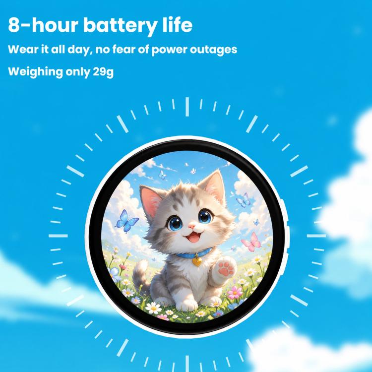 Display dinamico per badge anime con touchscreen HD da 1,85 pollici, app Bluetooth.