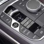 Adesivo con pulsante di avviamento motore per modelli BMW con telaio G., Black, Red, German, Red Edge