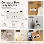 Simpatico portaocchiali da parete a forma di gatto, adesivo senza fori, organizer per occhiali da vista, scatola salvaspazio per occhiali da sole per comodino, armadio, toeletta, auto