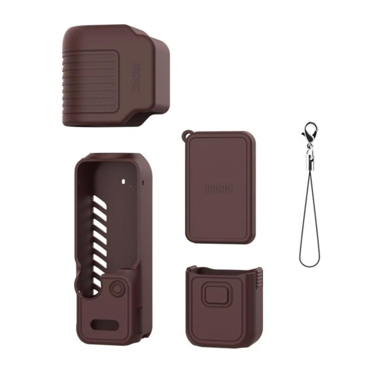 Custodia protettiva in silicone con parasole per display BRDRC per DJI Osmo Pocket 4.