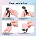 Custodia protettiva in silicone con parasole per display BRDRC per DJI Osmo Pocket 4.