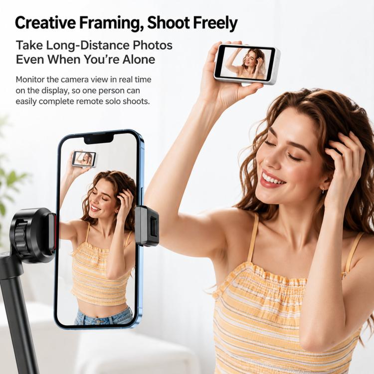 Schermo magnetico per selfie Dispositivo di mirroring dello schermo del telefono Fotocamera posteriore Monitor wireless
