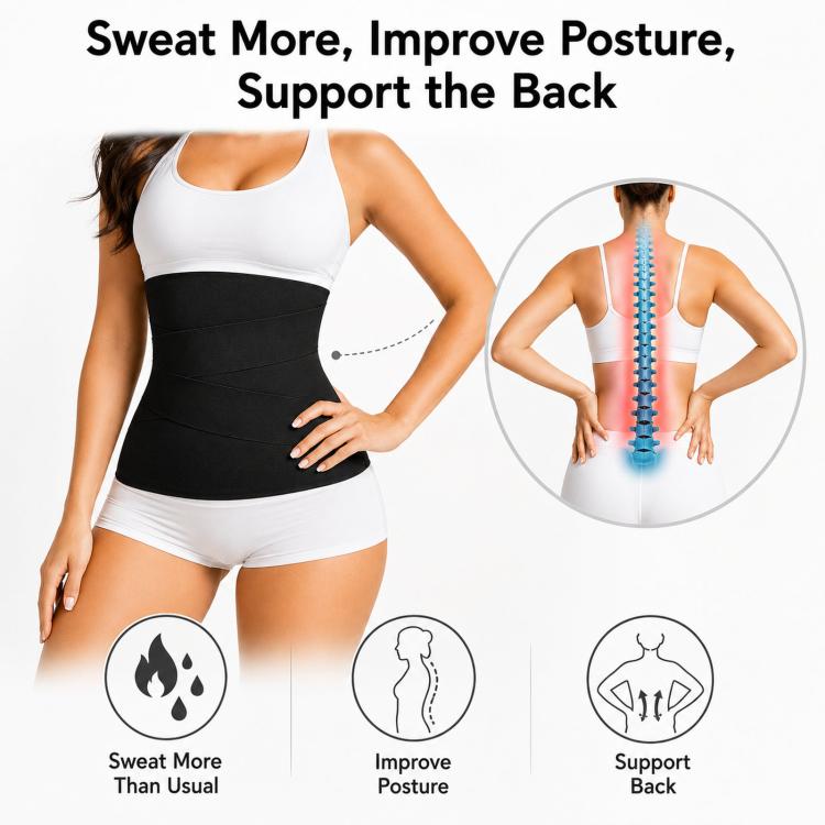 Fascia modellante da donna per il controllo dell'addome, elastica, 5M, 6M