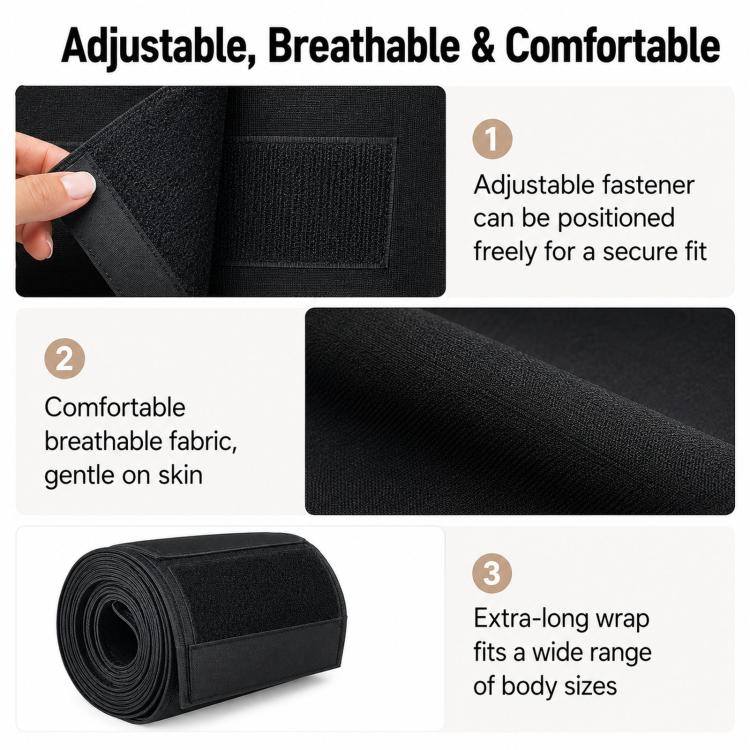 Fascia modellante da donna per il controllo dell'addome, elastica, 5M, 6M