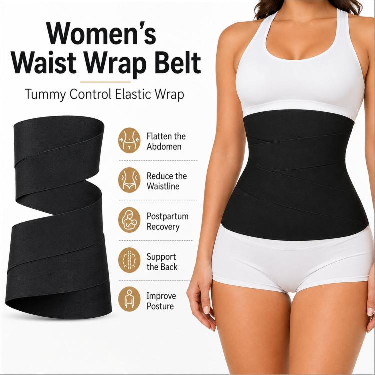 Fascia modellante da donna per il controllo dell'addome, elastica, 5M, 6M