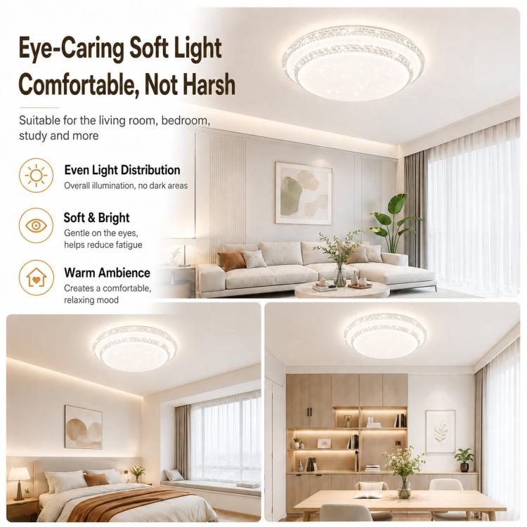 Lampadario principale del soggiorno Lampadario per camera da letto con protezione per gli occhi