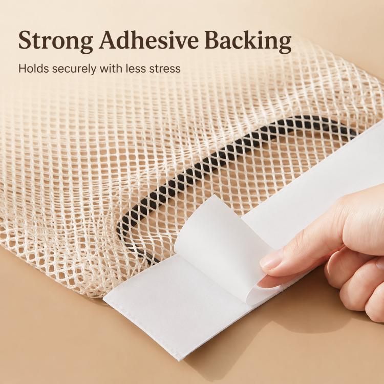 Confezione da 2 porta sacchetti per la spesa, borsa portaoggetti a rete rimovibile da parete con velcro adesivo, dispenser elastico per sacchetti di plastica per ante di armadietti da cucina