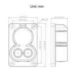 Staffa connettore ricarica CCS1 per veicoli elettrici standard US