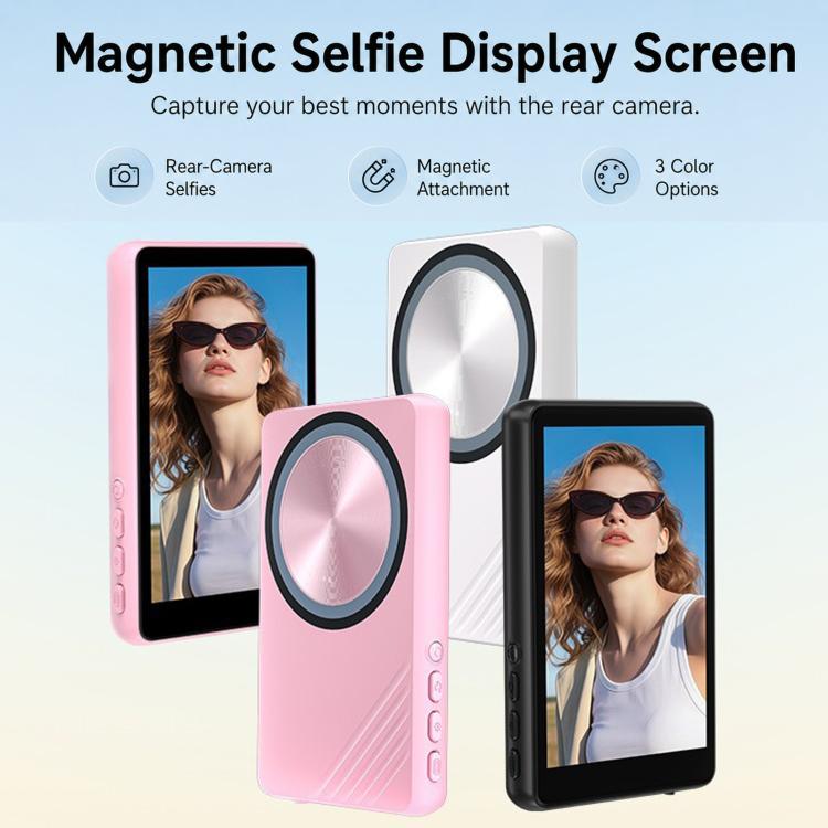 Specchio magnetico per schermo del telefono, fotocamera posteriore wireless, display per selfie